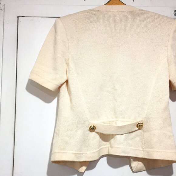 ST. JOHN BASICS SHORT SLEEVE SWEATER JACKETS SIZE S - Picture 3 of 7